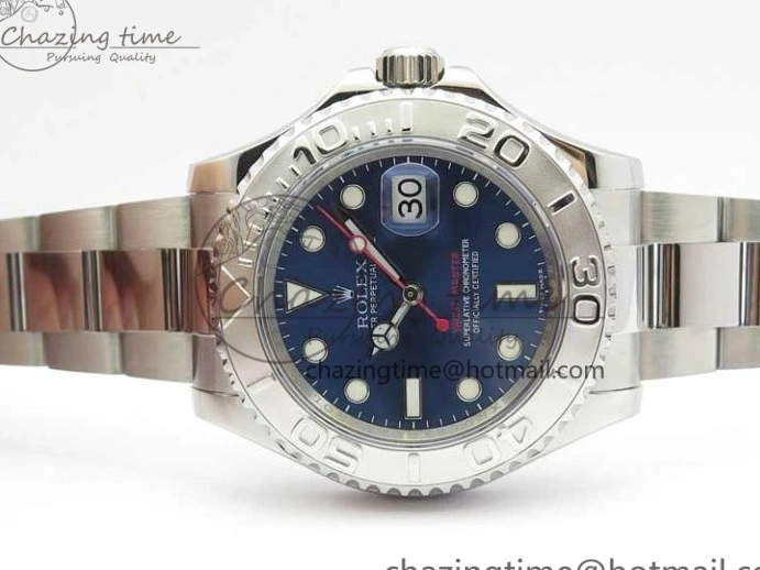 0601 Yacht-Master 116622 ARF 1:1 Best Edition 904L Steel Blue Dial on SS Bracelet A OnTrend 3231